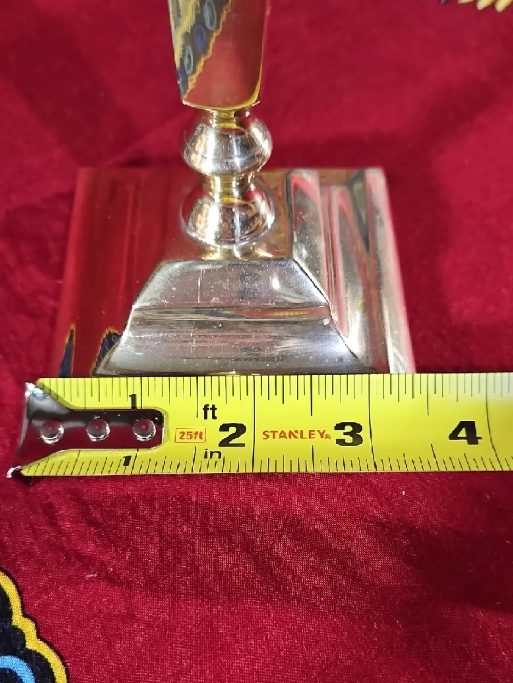 Vintage Brass Taper Candle Holder Mid Century Boho Accent Decor